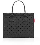reisenthel daily shopper glossy dots black &ndash; Moderner, geradliniger Shopper f&uuml;r