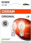 Osram ORIGINAL LINE 12V, W16W, Signal lamp, Metal Wedbe Base, Double Blister (2