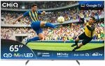 CHIQ M65QN9G 65 Zoll 4K Mini QLED Smart TV | Google TV 5.0 (Android 14) | 60Hz...