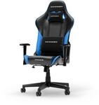 DXRacer Prince L Schwarz & Blau PVC Leder das Orginal Gaming Stuhl,