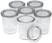6 Weck 160ml Sturzgl&auml;ser RR60 mit Glasdeckel