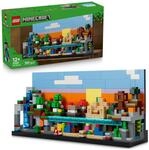 LEGO Minecraft Mini-Biome - DIY Deko Set - 3D Puzzle mit 5 Mikrofiguren - Kreatives
