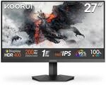 KOORUI G2721P 27 Zoll Gaming Monitor, QHD 2560x1440 Fast IPS 200Hz Bildschirm, 1ms