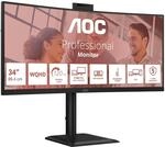 AOC CU34E4CW 34 Zoll Curved, UW-QHD USB Hub Monitor, 120Hz, VA Panel, 4ms GtG, HDR