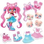 BANDAI - Animakii Zauberin und Sch&uuml;lerin - Set Personalisierbare Puppen - 1 Puppe, 4