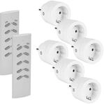 Funksteckdosen mit Fernbedienung,3680 Watt Funksteckdose,Programmierbar Schaltbare
