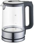 Maestro Glas Wasserkocher 1,7L 2200W LED Automatische Abschaltung Kalkfilter...