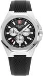 Swiss Alpine Military Herren Uhr Chronograph Analog Quarz 7005.9835SAM Silikon