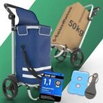 Heimfleiss&reg; Einkaufswagen klappbar mit 56L Volumen | Einkaufstrolley klappbar mit