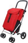Carlett Einkaufstrolley mit 4 R&auml;dern, faltbar, 64 L Tasche bis 32 kg + 12 L