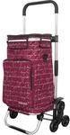 Rubberneck Einkauftrolley, klappbar, 44 l, Treppensteiger, K&uuml;hlfach, Rot