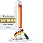 VASNER HeatTower W&auml;rmestrahler &ndash; Infrarot Standheizstrahler 2500 Watt -
