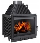 KRATKI ZUZIA Kamineinsatz 12 kW &Oslash;150 mm Rauchrohr&ndash; aus Gusseisen, Clean Glass &