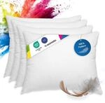 wometo 4er Set Federkissen 100% Federn 40x50-450 g Oeko-TEX Sofakissen Kissen