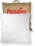 PARADIES Daunenkissen 80x80 cm - 1200g - Cleo fest - festes Kopfkissen 80x80 Daunen