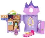 Mattel Disney Princess Spielzeug, Rapunzel Storytime Stackers Puppenhaus-Turm mit