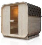 Artsauna Fasssauna Nolvik L, Outdoor-Sauna aus Fichtenholz, 6 kW Ofen, LED,