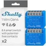Shelly 1 Mini Gen4 - WLAN & Matter Smart Schalter, 1 Kanal, 8A (2 St&uuml;ck)