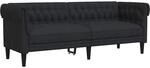 vidaXL Chesterfield Sofa, Polstersofa 3-Sitzer mit St&uuml;tzbeinen, Loungesofa