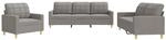 vidaXL Sofagarnitur 3-TLG., Sessel Couch mit Kissen, Sofa Wohnzimmersofa mit