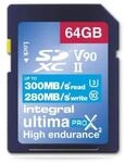 Integral 64GB UHS-II SD-Karte V90 Bis zu 300MB/s Lese- und 280MB/s