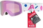 ALPINA FERNIE Q-LITE - Verspiegelte Skibrille f&uuml;r Kinder, Kontrastverst&auml;rkende &