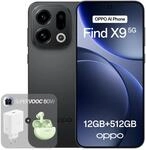 OPPO Find X9 5G 12+512GB, AI-freigeschaltetes Smartphone, 6,59" 120Hz ProXDR Display,