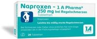 Naproxen &minus; 1 A Pharma&reg; 250 mg bei Regelschmerzen | Schmerztablette | Bis zu...