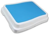 REHAFORUM MEDICAL Badewannen-Stufe, wei&szlig;/blau, Stufe f&uuml;r erleichterten Zutritt zur