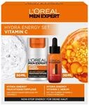 L'Or&eacute;al Men Expert Pflegeset gegen m&uuml;de Haut f&uuml;r M&auml;nner, Geschenkset mit Serum