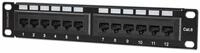 Intellinet 720748 12-Port Cat6 Patchpanel UTP 1 HE 25,4 cm (10 Zoll) schwarz