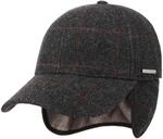 Stetson Kinty Wool Cap mit Ohrenklappen Herren Gef&uuml;ttert Baumwolle Schirmm&uuml;tze