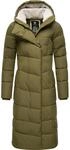 Ragwear Damen Wintermantel Warmer Steppmantel extralang wasserdicht und atmungsaktiv