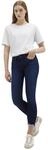 Mavi Damen Lexy Jeans, deep Sateen Glam, Mid-Rise, Super Skinny, Crop, 31W 27L