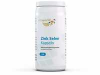 vitaworld Zink Selen15 mg reines Zink und 100 µg Selen pro Kapsel, Vegan, 100
