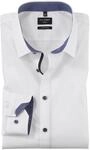 OLYMP Herren Oberhemd Langarm No. Six,Einfarbig,super Slim,Urban Kent,Weiss...