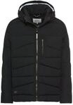 camel active Herren Winterjacke | Warme Pufferjacke mit Kapuze | Daunenfrei &