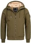 ALESSANDRO SALVARINI Herren Winterjacke (S-3XL) - gef&uuml;tterte Kapuze, 6 Taschen,