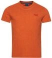 Superdry Herren Essential T-Shirt aus Bio-Baumwolle mit Logo Rost-Orange Meliert S
