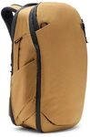 Peak Design Reiserucksack, 30 l, Coyote, erweiterbares 27&ndash;33 l Design, Zugang von
