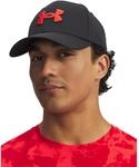 Under Armour Herren Blitzing Cap Stretch Fit Hut, (005) Black/Racer Red, S/M