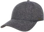 Stetson Plano Wool Cap Herren Baseballcap Schirmunterseite Leder Herringbone...