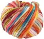 LANA GROSSA Confetti | Fingerdickes Merino-Dochtgarn mit Sprenkeldruck 