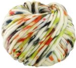 LANA GROSSA Confetti | Fingerdickes Merino-Dochtgarn mit Sprenkeldruck 