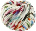 LANA GROSSA Confetti | Fingerdickes Merino-Dochtgarn mit Sprenkeldruck 