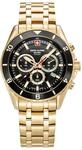 Swiss Alpine Military Herren-Armbanduhr Chronograph Analog Quarz 7034.9...