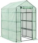 Gew&auml;chshaus Vale mit Ablagen 120 x 170 x 194 cm Foliengew&auml;chshaus Treibhaus