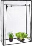 Relaxdays Tomatengew&auml;chshaus, PVC-Folie, HBT 150 x 100 x 50 cm, begehbar,