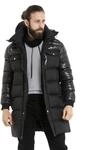 Cipo & Baxx Herren Mantel CM209 Schwarz &ndash; Stylische Winterjacke im modernen Design