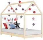 vidaXL Kiefernholz Massiv Kinderbett Hausbett Bettenhaus Spielbett Kinder Bett